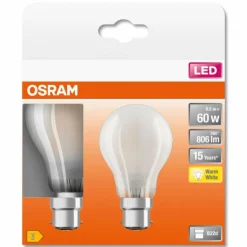 OSRAM LED Retrofit Lot de 2 E27 4 watt 2700 Kelvin 420 lumen