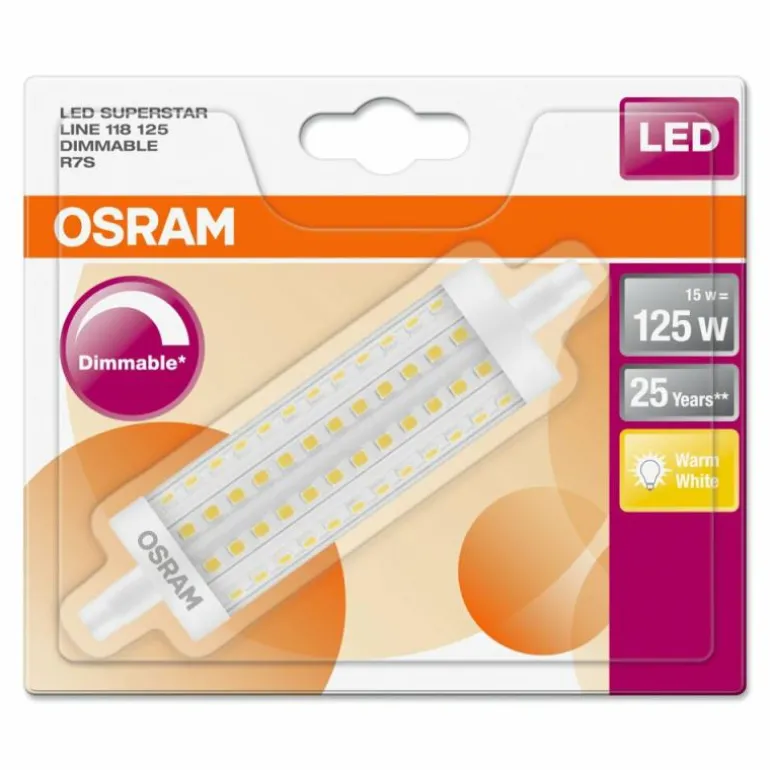 Osram LED R7s 15 Watt 2700 Kelvin 2000 Lumen