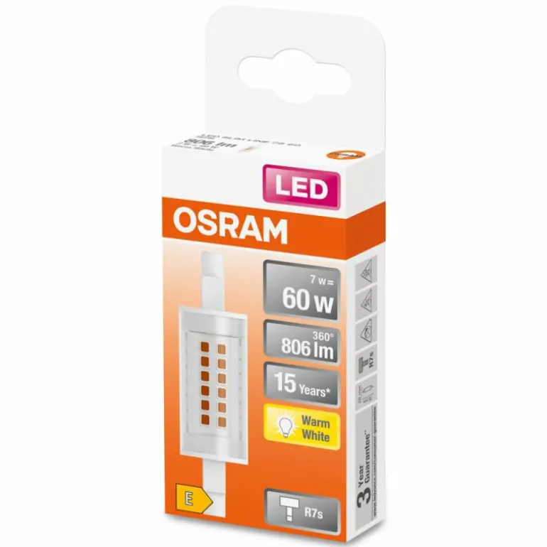 OSRAM LED SLIM LINE R7s 7 watt 2700 kelvin 806 lumen
