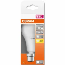 OSRAM LED STAR B22d 8,5 Watt 2700 Kelvin 806 Lumen
