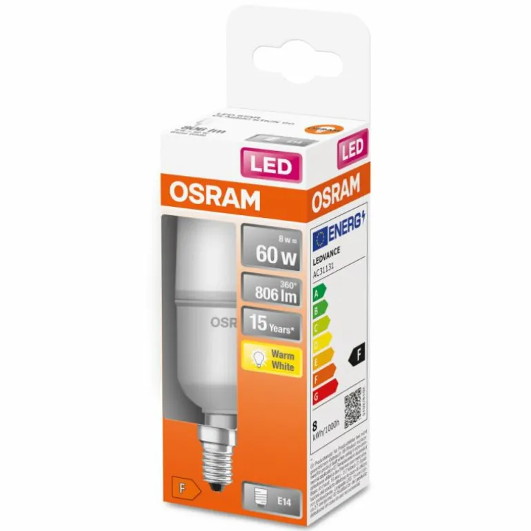 OSRAM LED STAR E14 8 Watt 2700 Kelvin 806 Lumen