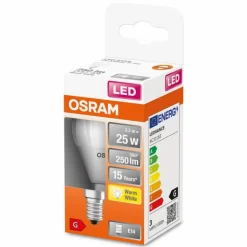 OSRAM LED STAR E14 3,3 Watt 2700 Kelvin 250 lumen