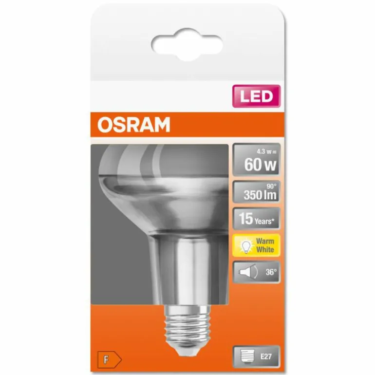OSRAM LED STAR E27 4,3 Watt 2700 Kelvin 350 lumen