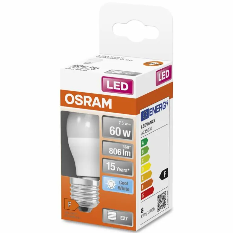 OSRAM LED Star E27 7,5 Watt 4000 Kelvin 806 Lumen