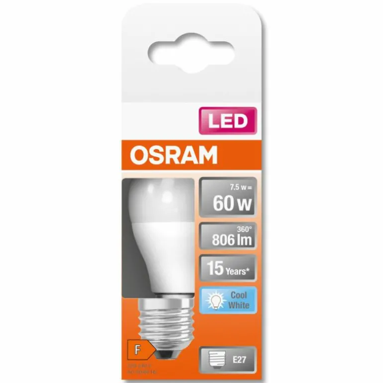 OSRAM LED Star E27 7,5 Watt 4000 Kelvin 806 Lumen