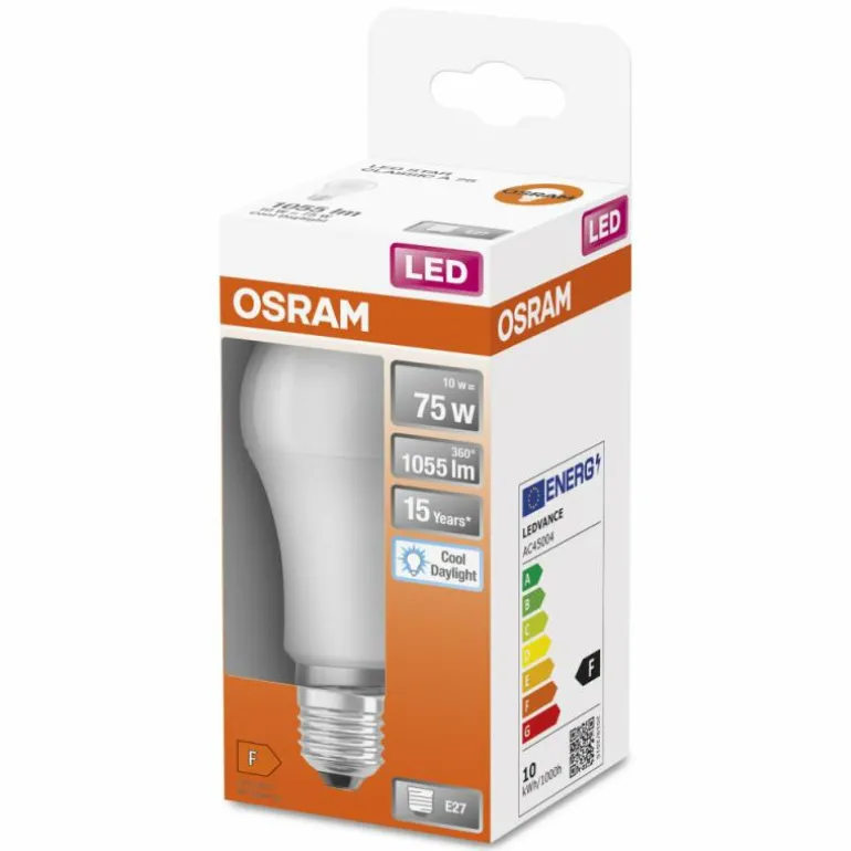 OSRAM LED Star E27 10 Watt 6500 Kelvin 1055 Lumen