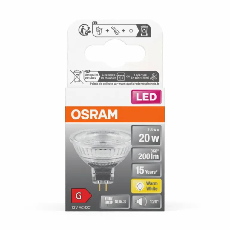 OSRAM LED Star GU5.3 2,6 Watt 2700 Kelvin 200 Lumen