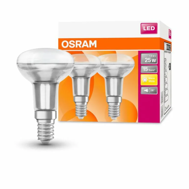 OSRAM LED STAR Lot de 2 E14 1,5 Watt 2700 Kelvin 110 lumen