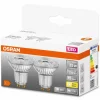 OSRAM LED STAR Lot de 2 GU10 2,6 watt 2700 kelvin 230 lumen