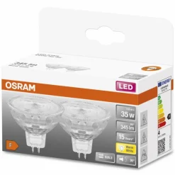 OSRAM LED STAR Lot de 2 LED GU5.3 3,8 watt 2700 kelvin 345 lumen
