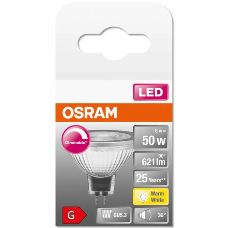 OSRAM LED SUPERSTAR GU5.3 8 Watt 2700 Kelvin 621 Lumen