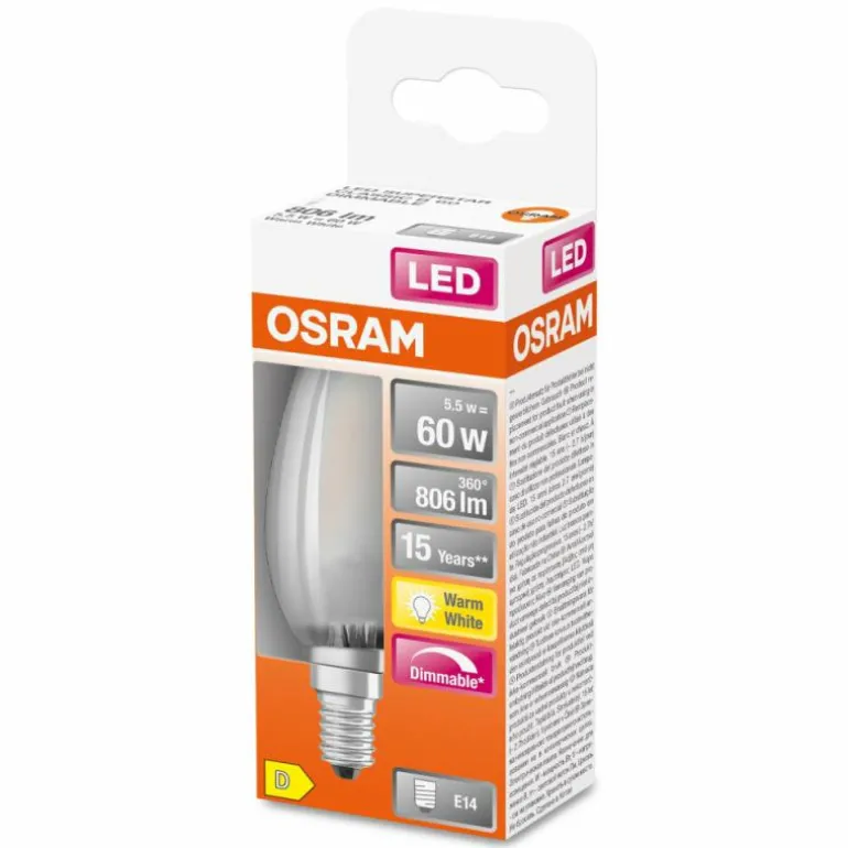 OSRAM SUPERSTAR LED E14 3,4 watt 4000 kelvin 470 lumen