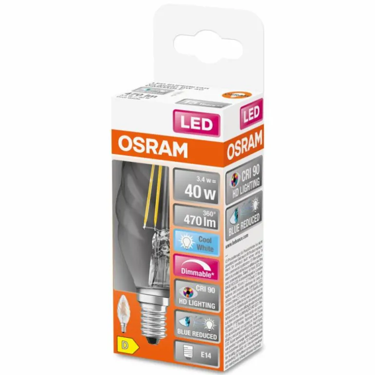 OSRAM SUPERSTAR LED E14 3,4 watt 4000 kelvin 470 lumen