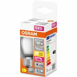 OSRAM SUPERSTAR LED E27 3,4 watt 2700 kelvin 470 lumen