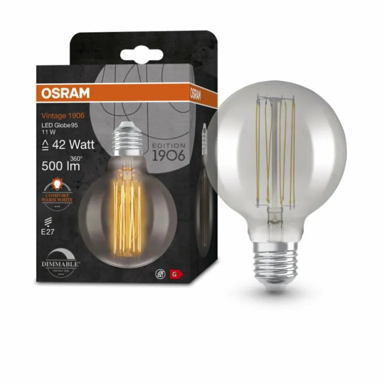 OSRAM Vintage 1906® LED E27 11 Watt 1800 Kelvin 500 Lumen