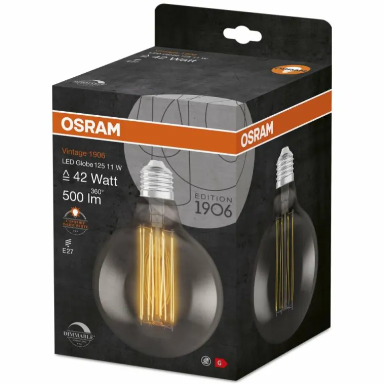 OSRAM Vintage 1906® LED E27 11 Watt 1800 Kelvin 500 Lumen