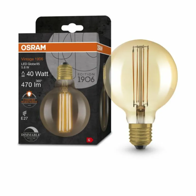 OSRAM Vintage 1906® LED E27 5,8 watt 2200 kelvin 470 lumen