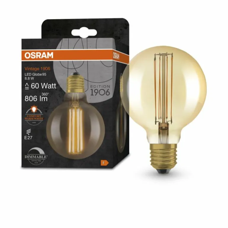 OSRAM Vintage 1906® LED E27 8,8 Watt 2200 Kelvin 806 Lumen