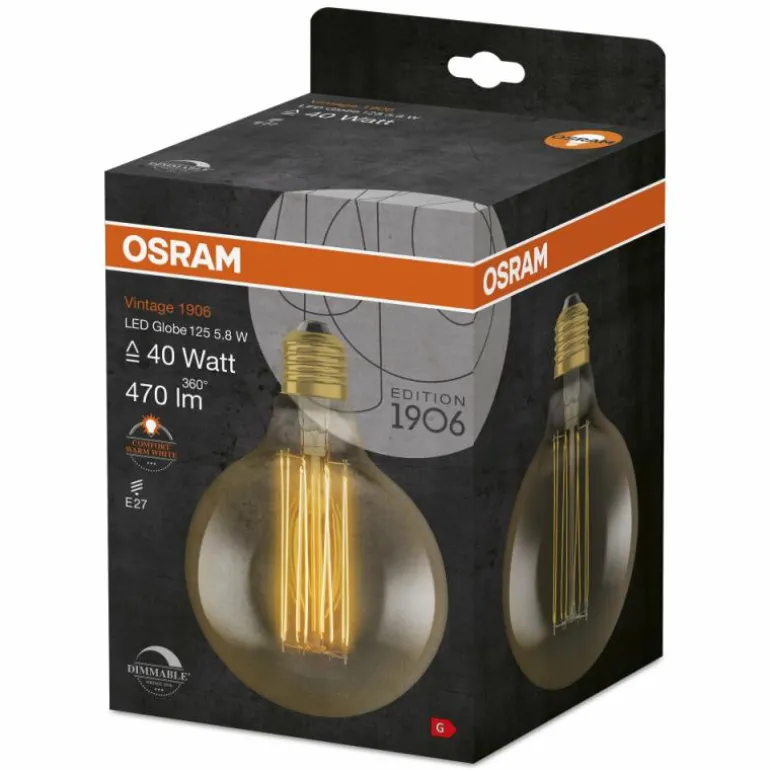 OSRAM Vintage 1906® LED E27 5,8 watt 2200 kelvin 470 lumen