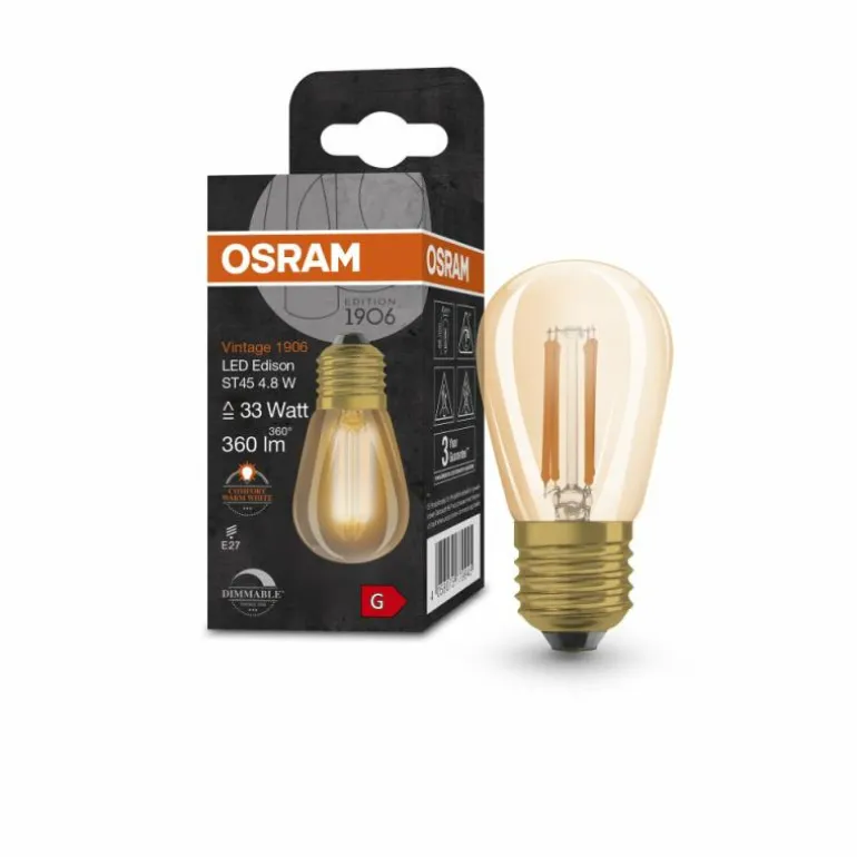 OSRAM Vintage 1906 LED E27 4,8 Watt 2200 Kelvin 360 lumen