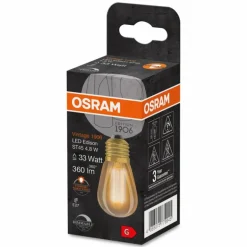 OSRAM Vintage 1906 LED E27 4,8 Watt 2200 Kelvin 360 lumen