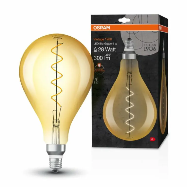 OSRAM Vintage 1906® LED E27 4 Watt 2000 Kelvin 300 Lumen