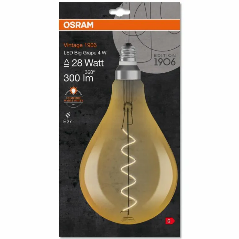 OSRAM Vintage 1906® LED E27 4 Watt 2000 Kelvin 300 Lumen