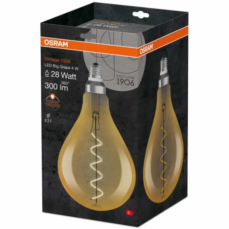 OSRAM Vintage 1906® LED E27 4 Watt 2000 Kelvin 300 Lumen