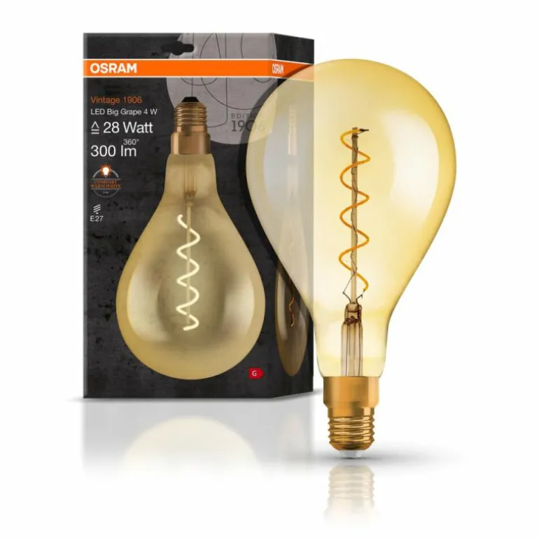 OSRAM Vintage 1906® LED E27 4 Watt 2000 Kelvin 300 Lumen