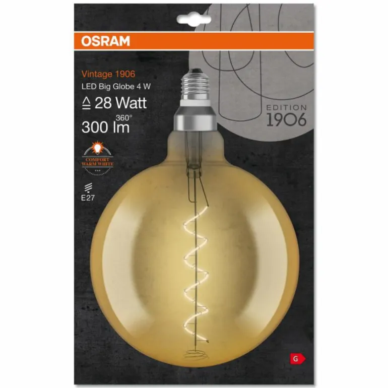 OSRAM Vintage 1906® LED E27 4 Watt 2000 Kelvin 300 Lumen