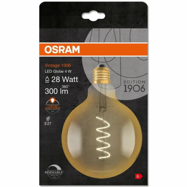 OSRAM Vintage 1906® LED E27 4 Watt 2000 Kelvin 300 Lumen