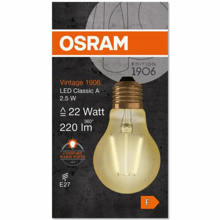 OSRAM Vintage 1906® LED E27 2,5 Watt 2400 Kelvin 220 lumen