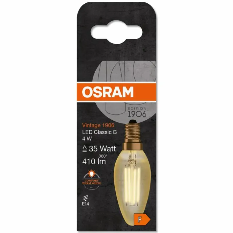 OSRAM Vintage 1906® LED E14 4 watt 2400 kelvin 410 lumen