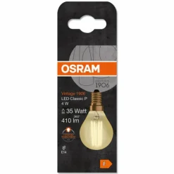 OSRAM Vintage 1906® LED E14 4 watt 2400 kelvin 410 lumen