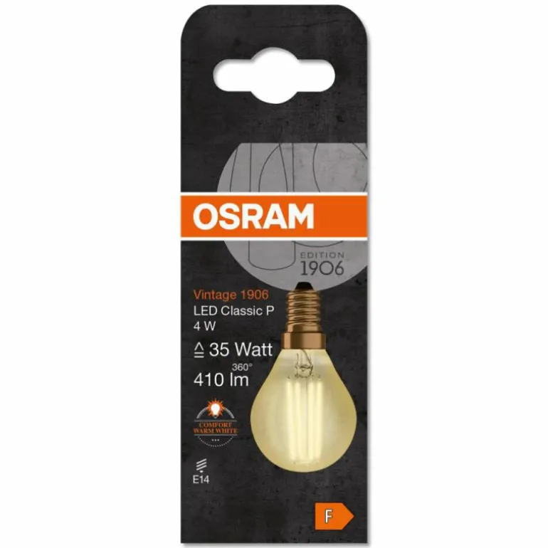 OSRAM Vintage 1906® LED E14 4 watt 2400 kelvin 410 lumen