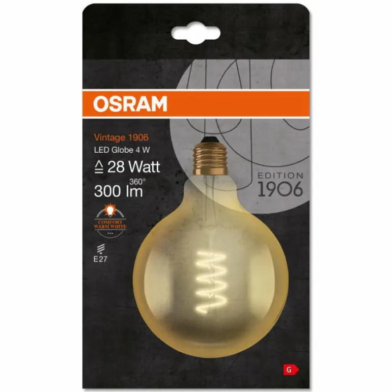OSRAM Vintage 1906® LED E27 4 Watt 2000 Kelvin 300 Lumen