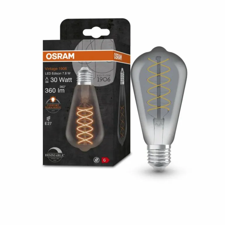 OSRAM Vintage 1906® LED E27 7,8 Watt 1800 Kelvin 360 lumen