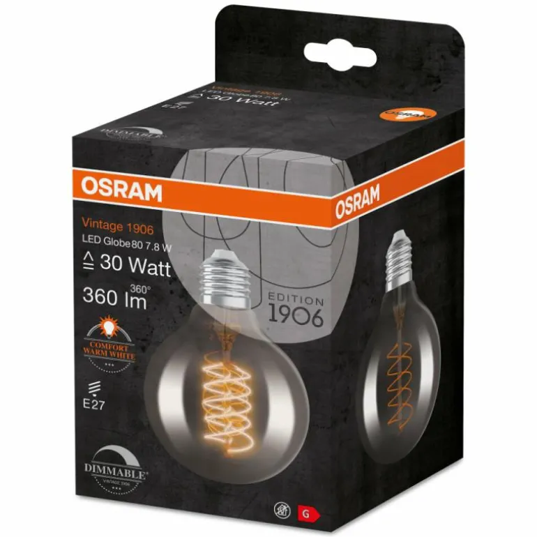 OSRAM Vintage 1906® LED E27 7,8 Watt 1800 Kelvin 360 lumen