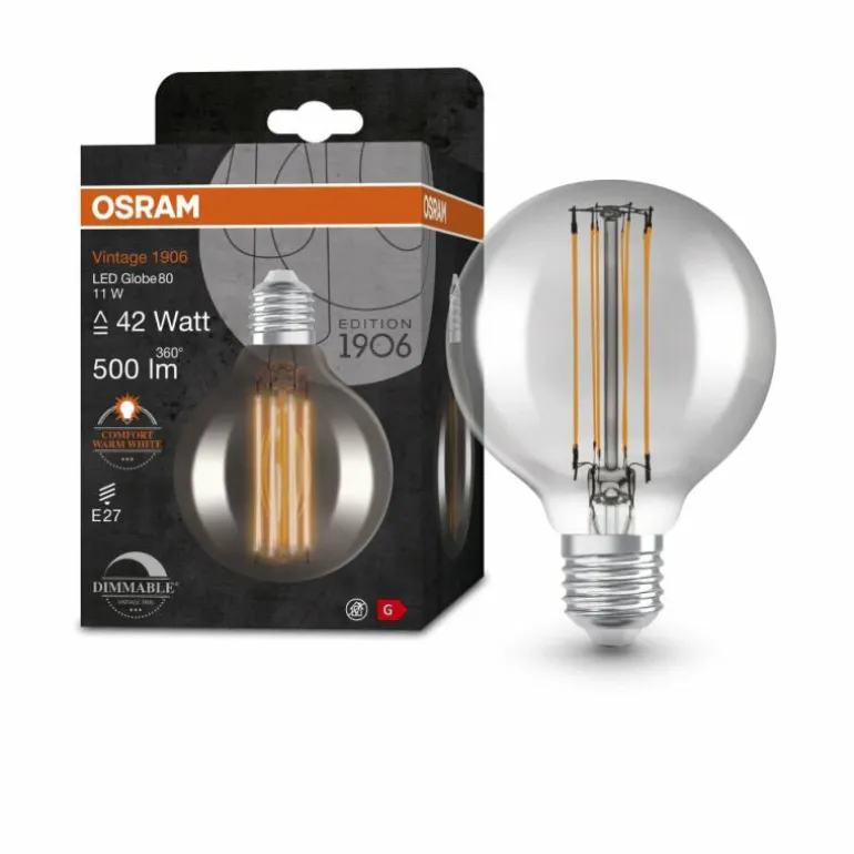 OSRAM Vintage 1906® LED E27 11 Watt 1800 Kelvin 500 Lumen