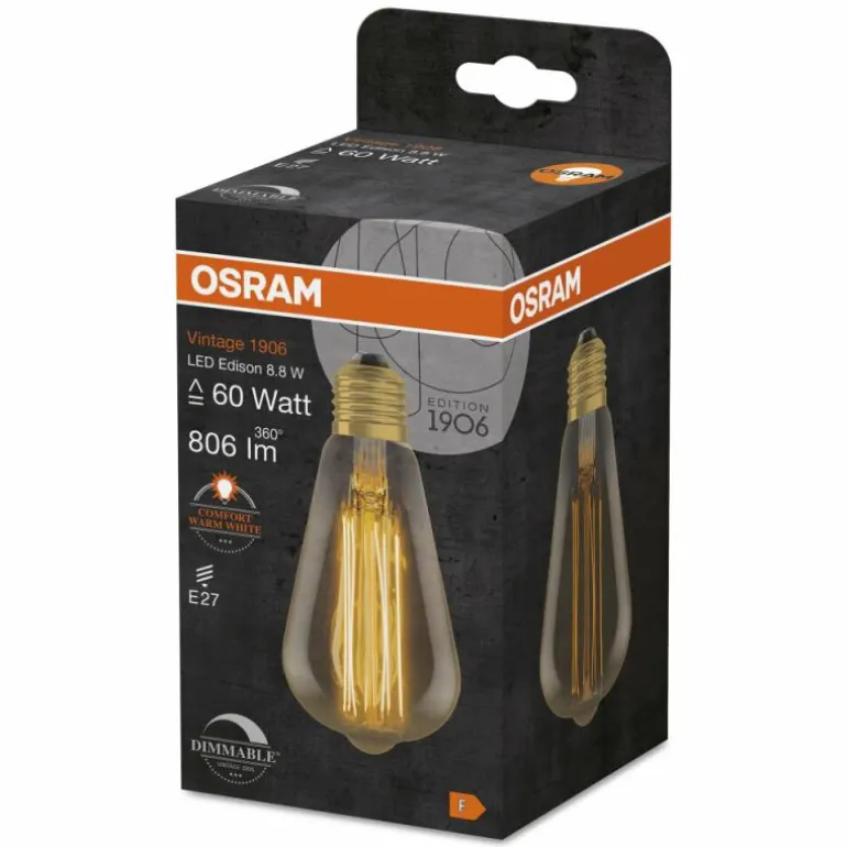 OSRAM Vintage 1906® LED E27 8,8 Watt 2200 Kelvin 806 Lumen