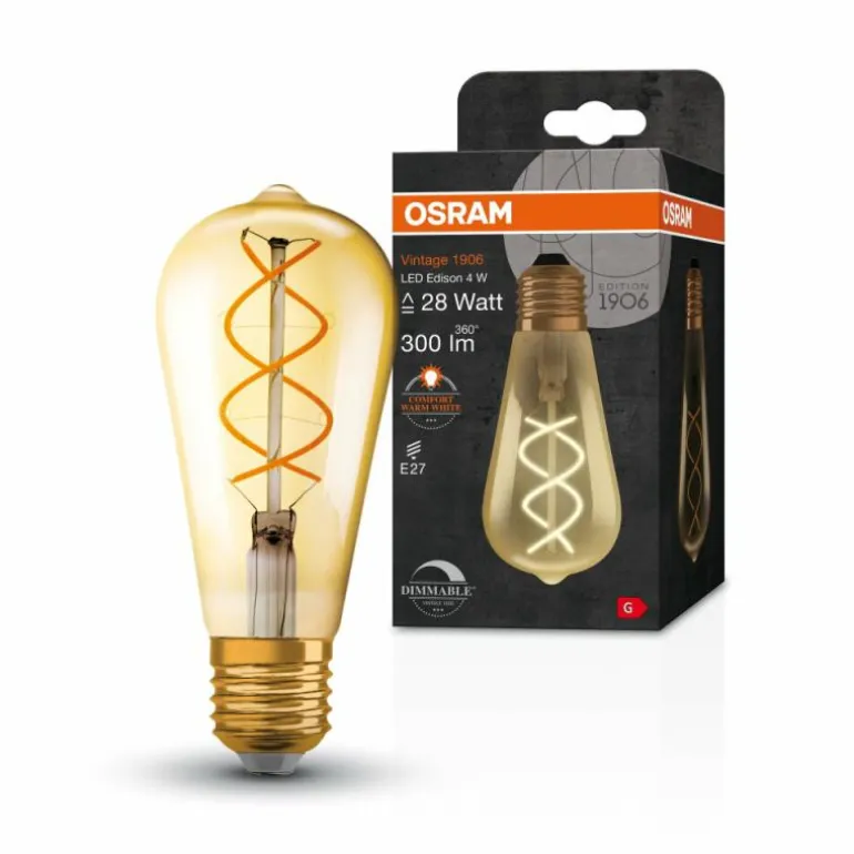 OSRAM Vintage 1906® LED E27 4 Watt 2000 Kelvin 300 Lumen