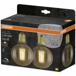 OSRAM Vintage 1906 Lot de 2 LED E27 6,5 watt 2400 kelvin 725 lumen