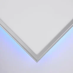 Panneau Brilliant Alissa LED Argenté, 1 lumière, Télécommandes, Changeur de couleurs