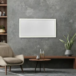 Panneau de plafond avec chauffage IR LeuchtenDirekt BEROA LED Blanc, 1 lumière, Télécommandes