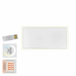 Panneau de plafond avec chauffage IR LeuchtenDirekt BEROA LED Blanc, 1 lumière, Télécommandes