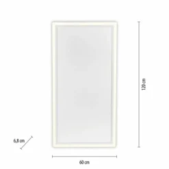 Panneau de plafond avec chauffage IR LeuchtenDirekt BEROA LED Blanc, 1 lumière, Télécommandes