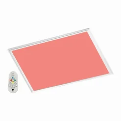 Panneau Eglo SALOBRENA-C LED Blanc, 1 lumière, Télécommandes, Changeur de couleurs