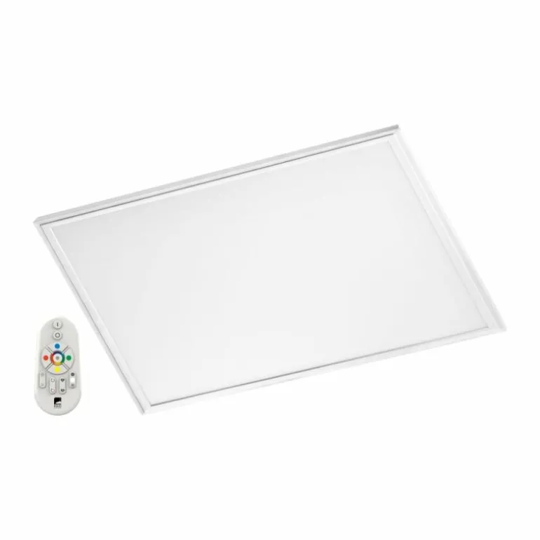 Panneau Eglo SALOBRENA-C LED Blanc, 1 lumière, Télécommandes, Changeur de couleurs
