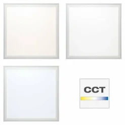Panneau encastrable Brilliant Lanette LED Blanc, 1 lumière, Télécommandes, Changeur de couleurs