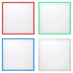 Panneau encastrable Brilliant Lanette LED Blanc, 1 lumière, Télécommandes, Changeur de couleurs